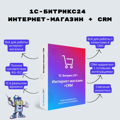 Программа для ЭВМ "1С-Битрикс24". Лицензия Интернет-магазин + CRM (12 мес.) - купить в Раутакангасе